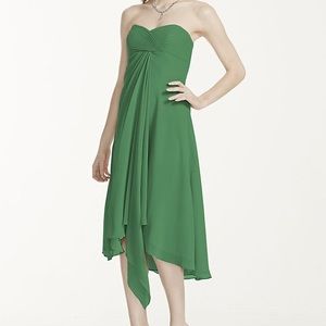 NWT strapless green dress size 2